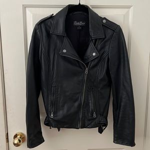 Lucky Brand Leather Moto Jacket